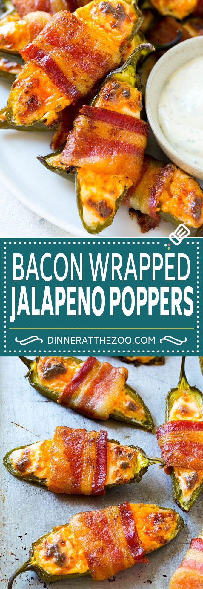 Bacon Wrapped Jalapeno Poppers Recipe | Baked Jalapeno Poppers | Bacon Appetizer #bacon #jalapenos #poppers #appetizer #snack #lowcarb #keto #ezlod
