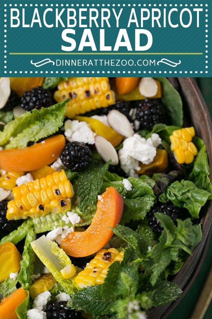 Blackberry Salad Recipe | Summer Salad #salad #blackberries #apricot #corn #dinner #healthy #ezlod