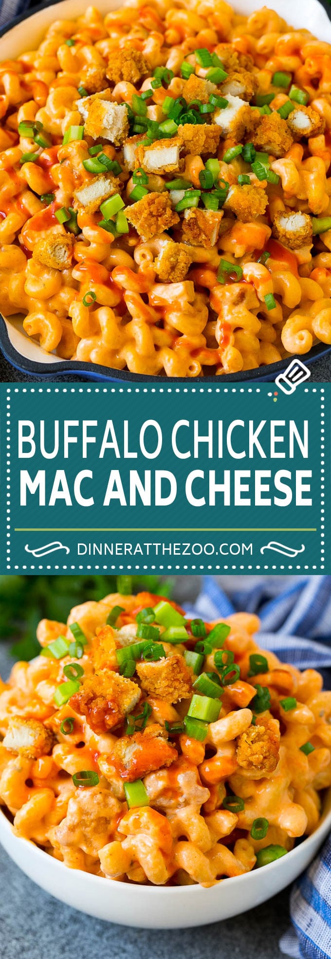 Buffalo Chicken Mac and Cheese Recipe | Spicy Macaroni and Cheese #chicken #buffalochicken #macandcheese #cheese #dinner #pasta #ezlod