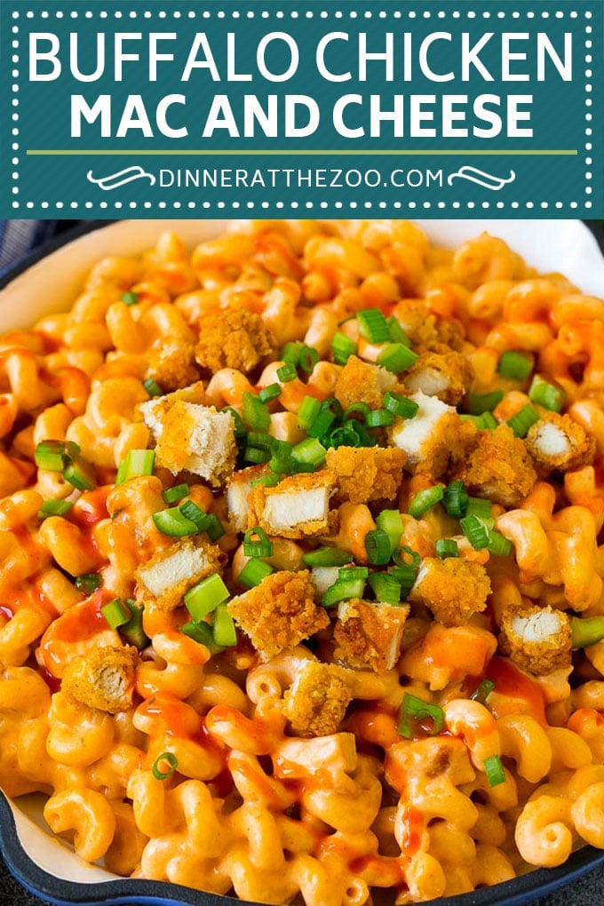 Buffalo Chicken Mac and Cheese Recipe | Spicy Macaroni and Cheese #chicken #buffalochicken #macandcheese #cheese #dinner #pasta #ezlod
