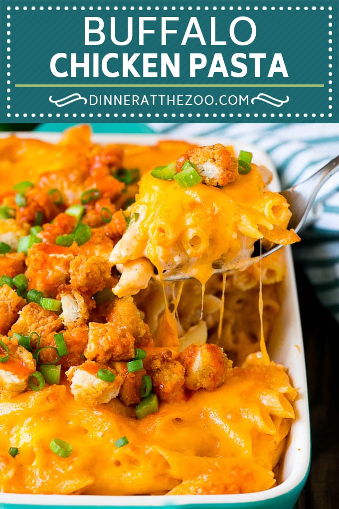 Buffalo Chicken Pasta Recipe | Baked Pasta #chicken #buffalochicken #pasta #cheese #dinner #ezlod