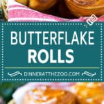 Butterflake Rolls Recipe | Easy Dinner Rolls | Homemade Dinner Rolls | Thanksgiving Rolls #rolls #bread #sidedish #baking #thanksgiving #dinner #ezlod
