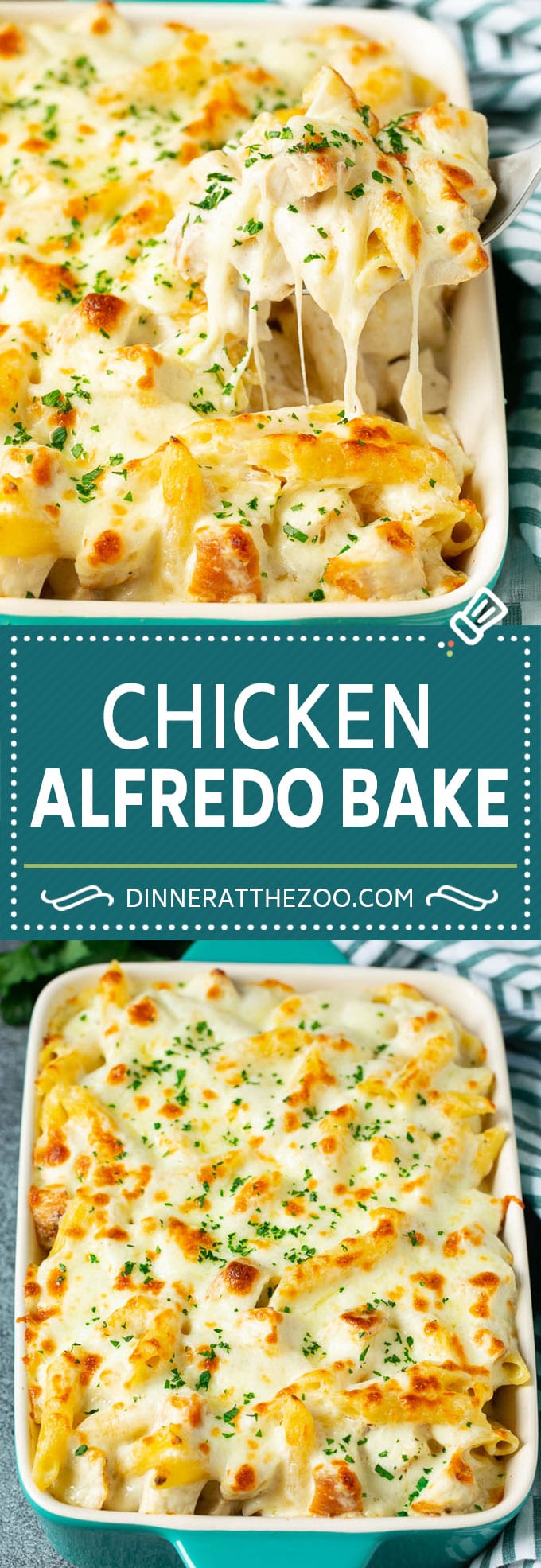 Chicken Alfredo Bake | Baked Pasta #chicken #pasta #cheese #comfortfood #dinner #ezlod