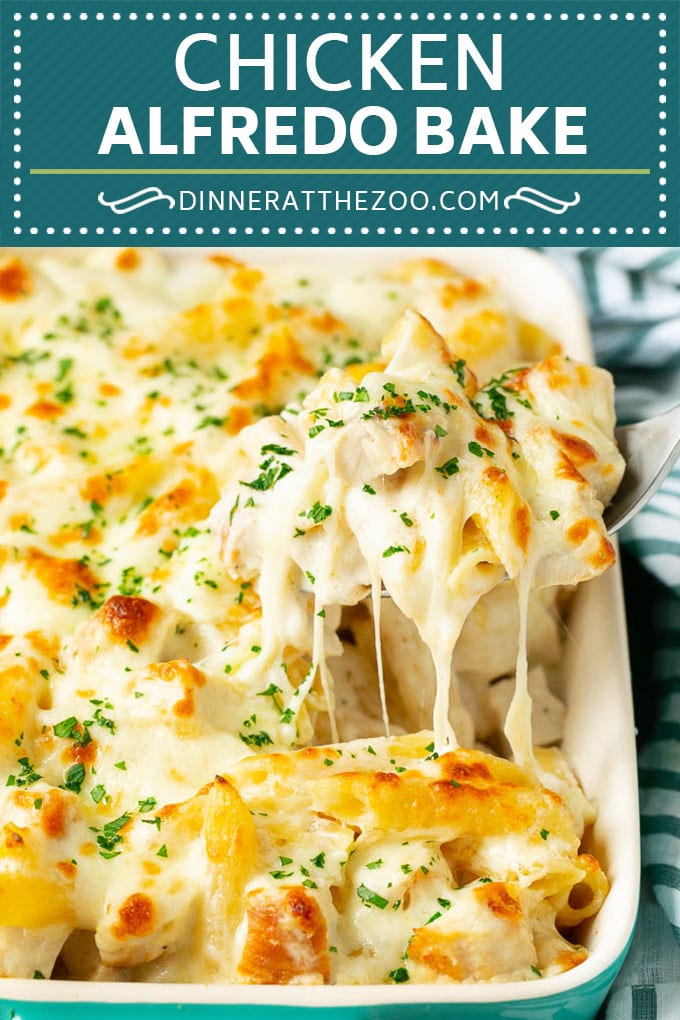 Chicken Alfredo Bake | Baked Pasta #chicken #pasta #cheese #comfortfood #dinner #ezlod