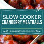Cranberry Meatballs Recipe | Slow Cooker Meatballs | Slow Cooker Appetizer | Crockpot Meatballs #meatballs #cranberry #appetizer #slowcooker #crockpot #ezlod