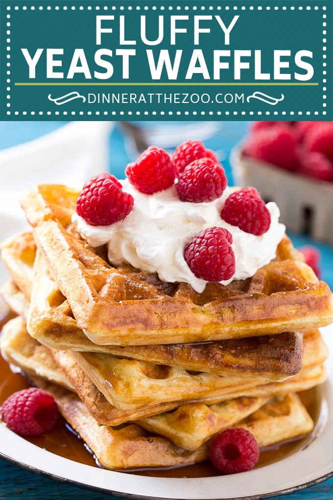 Yeast Waffles Recipe | Homemade Waffles #waffles #breakfast #brunch #ezlod