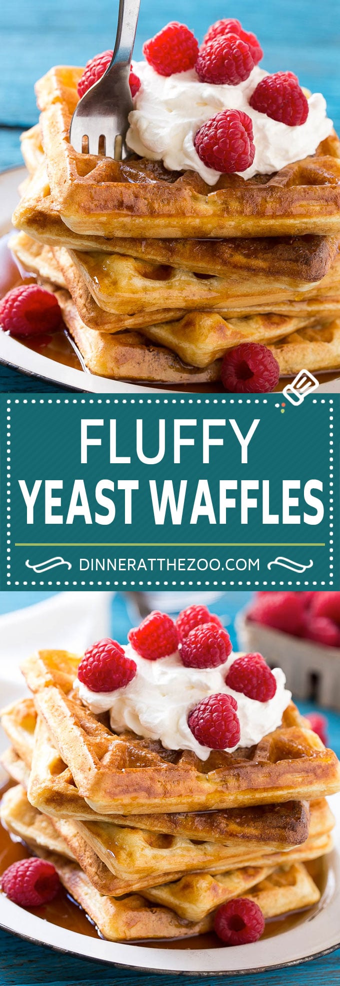 Yeast Waffles Recipe | Homemade Waffles #waffles #breakfast #brunch #ezlod