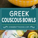 Greek Couscous Bowls #couscous #lunch #ezlod