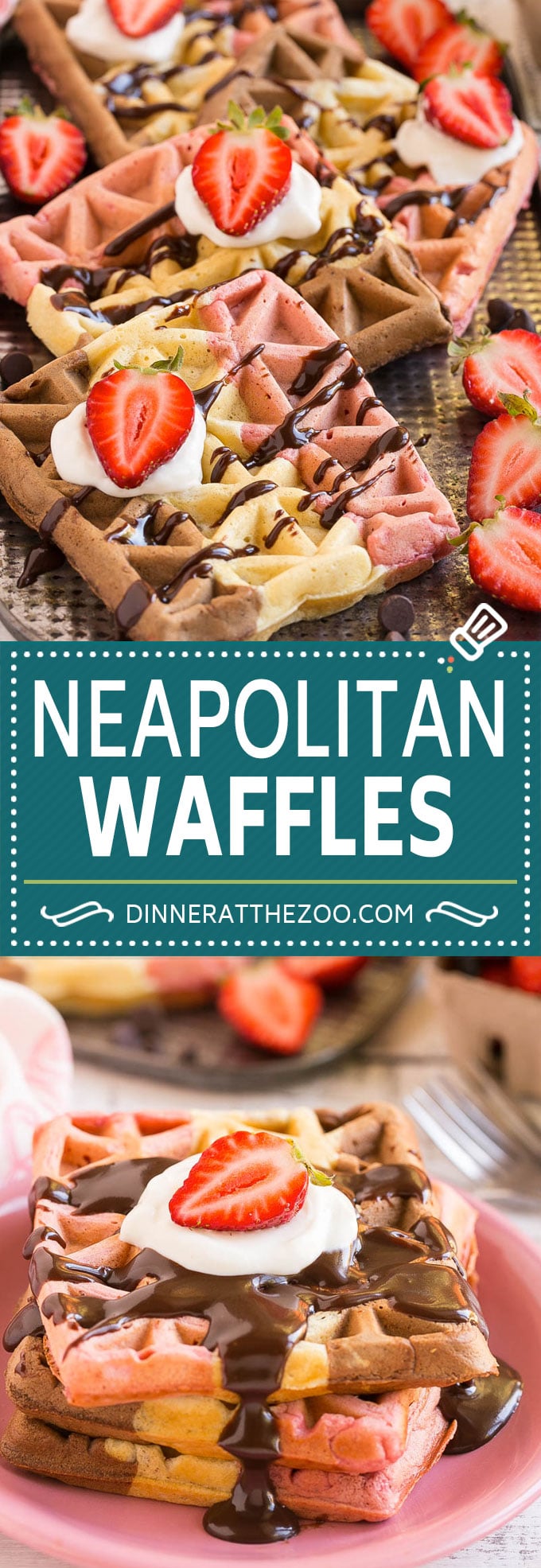 Neapolitan Waffles #waffles #breakfast #ezlod