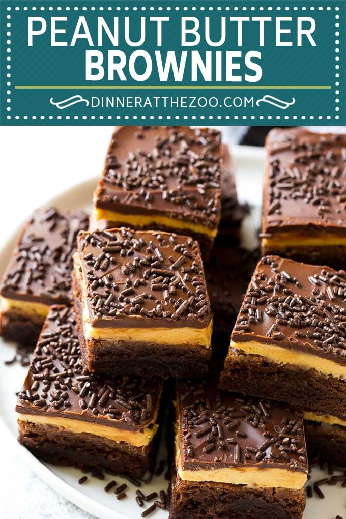 Peanut Butter Brownies Recipe | Layered Brownies | Peanut Butter Truffle Brownies #chocolate #peanutbutter #brownies #dessert #ezlod