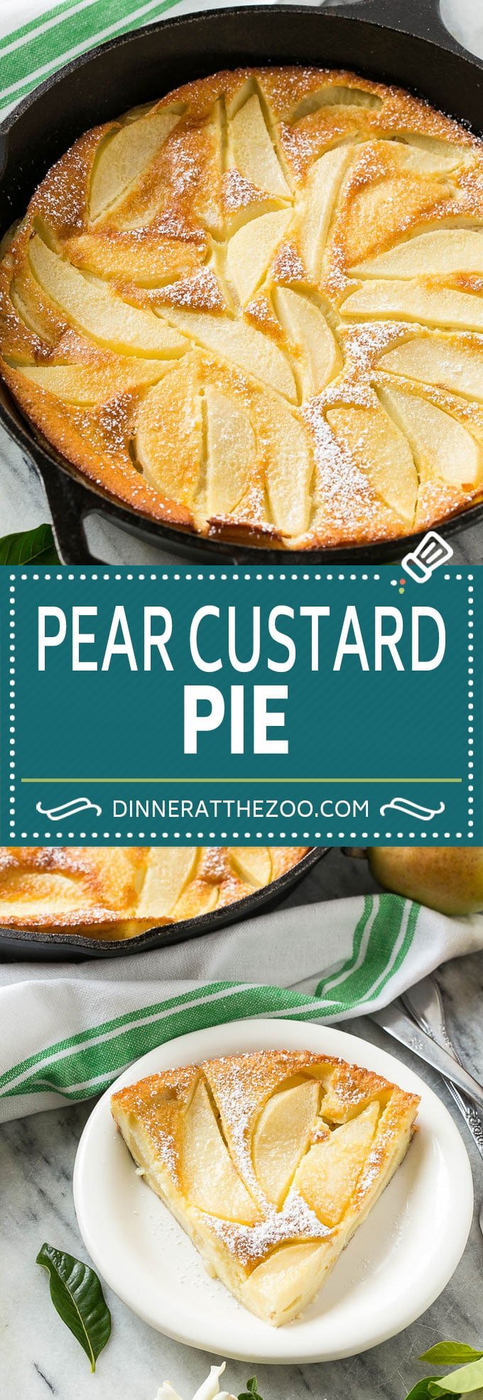 Pear Custard Pie Recipe | Pear Pie #pears #fall #pie #dessert #ezlod