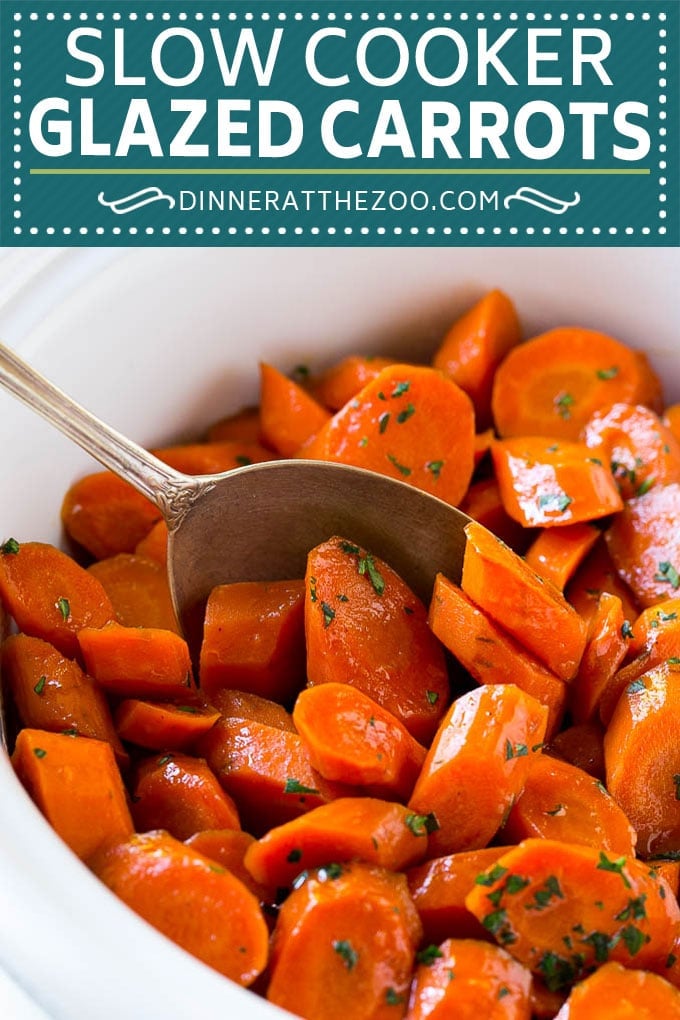 Slow Cooker Glazed Carrots Recipe | Brown Sugar Glazed Carrots | Slow Cooker Carrots #carrots #sidedish #slowcooker #crockpot #ezlod