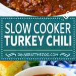 Slow Cooker Turkey Chili Recipe | Crockpot Chili | Turkey Chili | Chili With Beans Recipe | Healthy Chili Recipe #turkey #chili #beans #soup #slowcooker #crockpot #ezlod