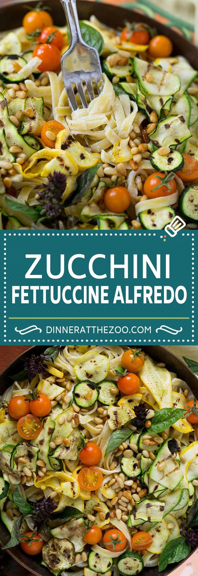 Zucchini Fettuccine Alfredo #pasta #zucchini #cheese #dinner #ezlod