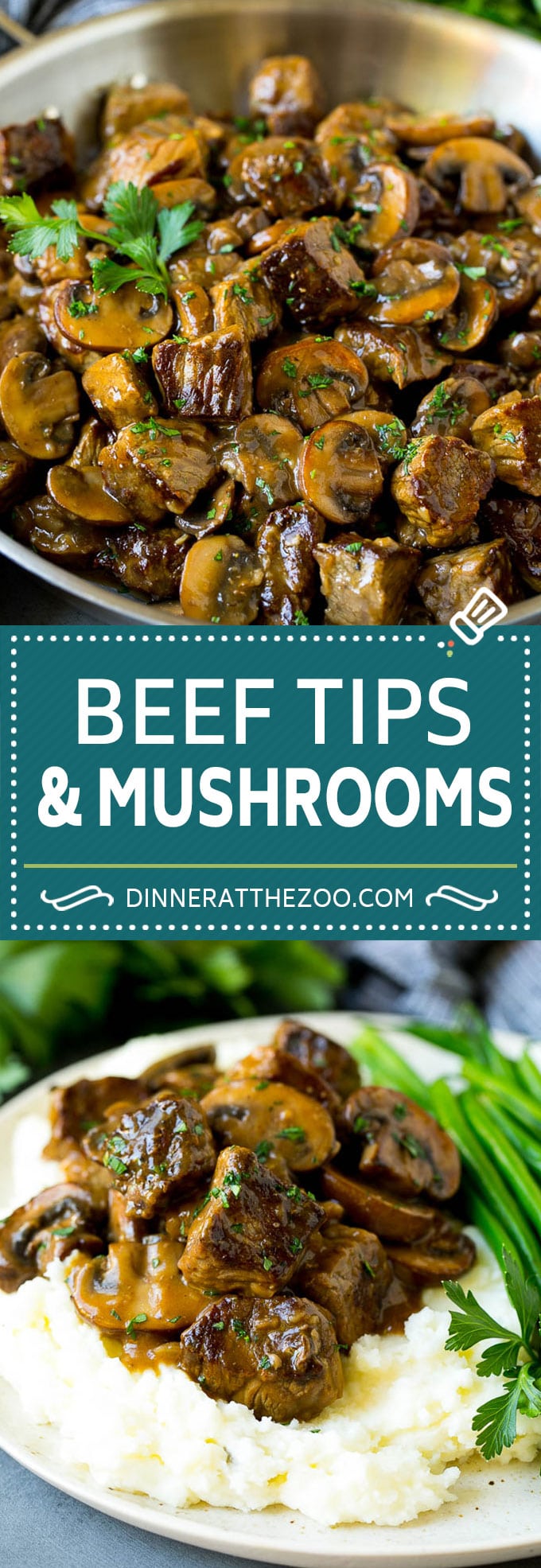 Beef Tips with Mushroom Gravy Recipe | Steak Tips #beef #steak #mushrooms #gravy #comfortfood #dinner #ezlod