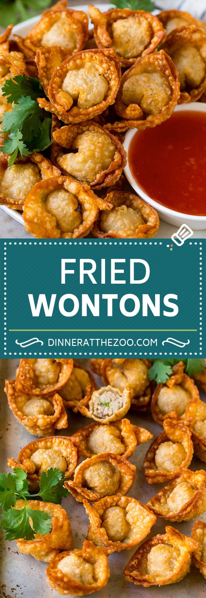 Fried Wonton Recipe #chinesefood #pork #appetizer #wontons #ezlod