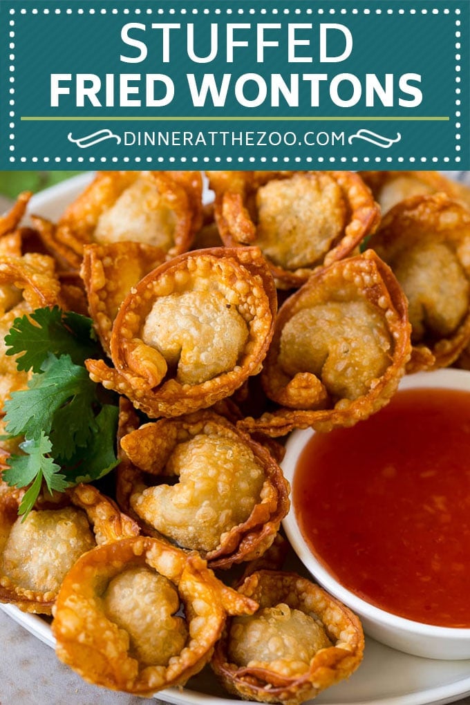 Fried Wonton Recipe #chinesefood #pork #appetizer #wontons #ezlod