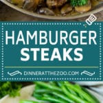 Hamburger Steaks with Mushroom Gravy Recipe | Salisbury Steak #hamburger #groundbeef #mushrooms #gravy #dinner #ezlod