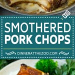 Smothered Pork Chops Recipe | Mushroom Pork Chops #pork #porkchops #mushrooms #gravy #dinner #ezlod