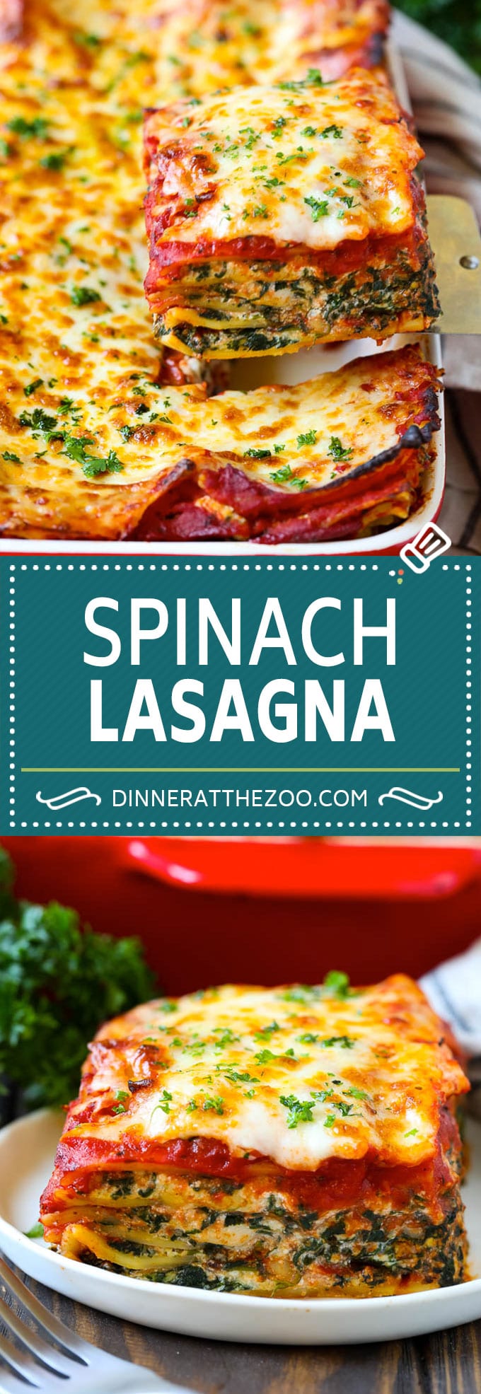 Spinach Lasagna Recipe | Vegetarian Lasagna #lasagna #spinach #cheese #pasta #italianfood #dinner #ezlod