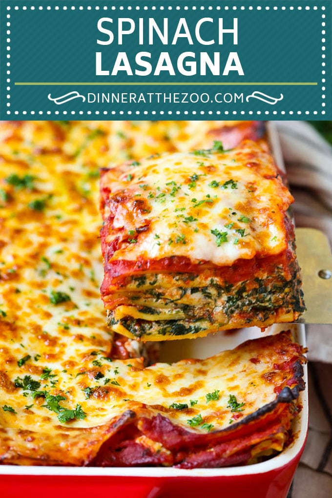 Spinach Lasagna Recipe | Vegetarian Lasagna #lasagna #spinach #cheese #pasta #italianfood #dinner #ezlod