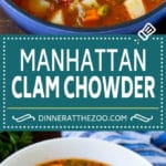 Manhattan Clam Chowder Recipe | Red Clam Chowder #chowder #soup #seafood #clams #bacon #dinner #ezlod