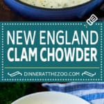 New England Clam Chowder Recipe | White Clam Chowder #chowder #soup #seafood #clams #bacon #dinner #ezlod