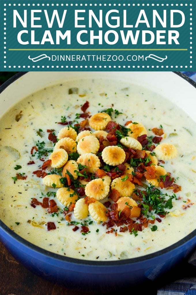 New England Clam Chowder Recipe | White Clam Chowder #chowder #soup #seafood #clams #bacon #dinner #ezlod