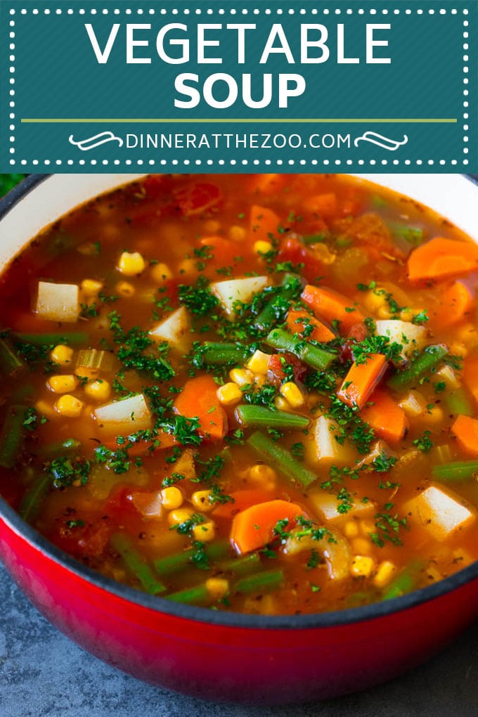 Vegetable Soup Recipe #soup #vegetable #vegetarian #vegan #dinner #healthy #ezlod #glutenfree