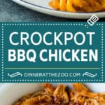 Crockpot BBQ Chicken Recipe | Barbecue Chicken #chicken #bbq #slowcooker #crockpot #dinner #ezlod