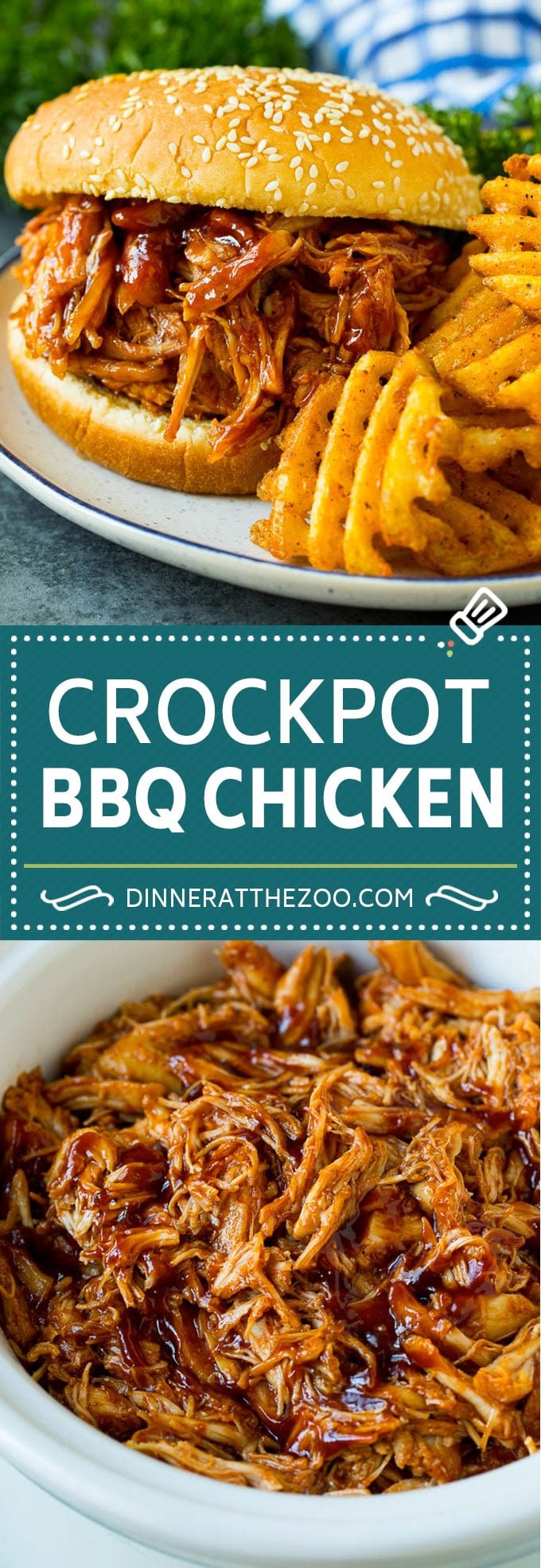 Crockpot BBQ Chicken Recipe | Barbecue Chicken #chicken #bbq #slowcooker #crockpot #dinner #ezlod