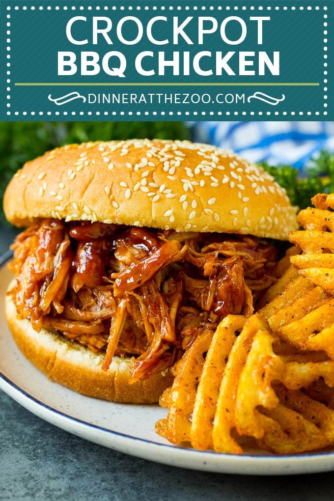 Crockpot BBQ Chicken Recipe | Barbecue Chicken #chicken #bbq #slowcooker #crockpot #dinner #ezlod