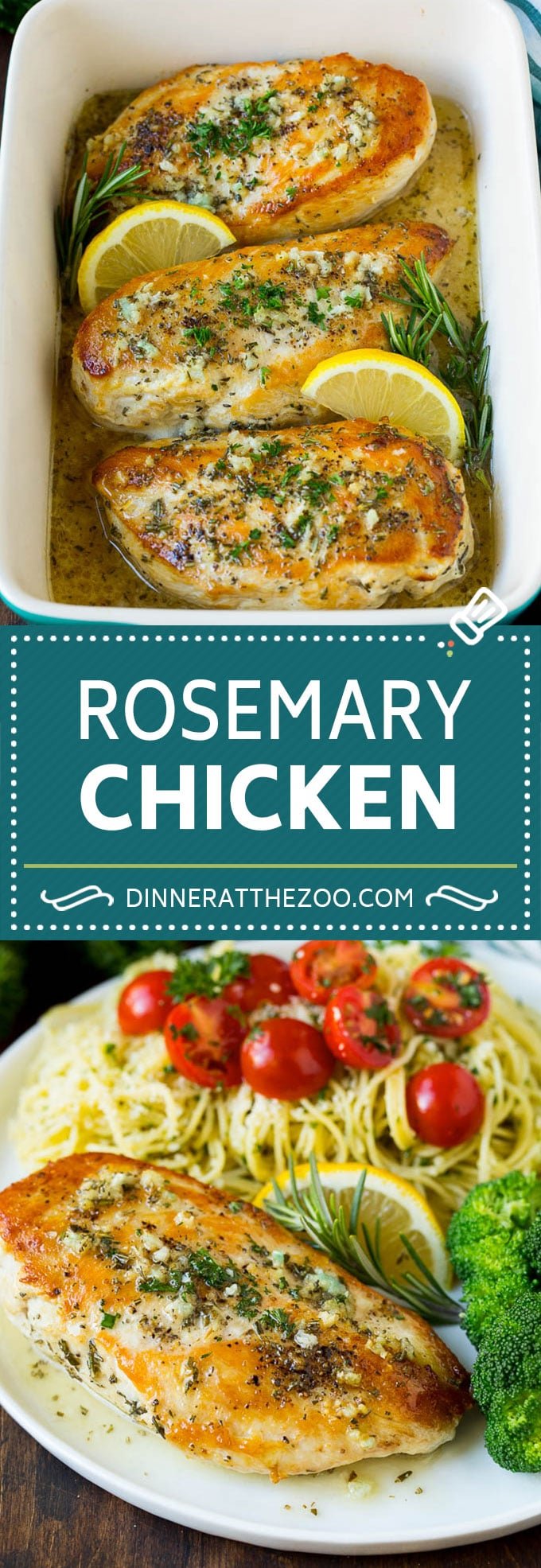 Rosemary Chicken Recipe | Baked Chicken #chicken #lemon #garlic #lowcarb #dinner #ezlod #rosemary