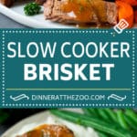 Slow Cooker Brisket Recipe | Crockpot Brisket #beef #slowcooker #crockpot #dinner #ezlod