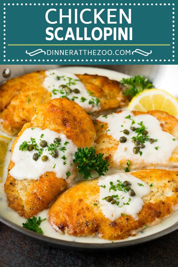 Chicken Scallopini Recipe #chicken #chickenbreast #dinner #ezlod