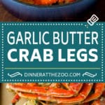 Crab Legs with Garlic Butter #crab #seafood #dinner #lowcarb #ezlod