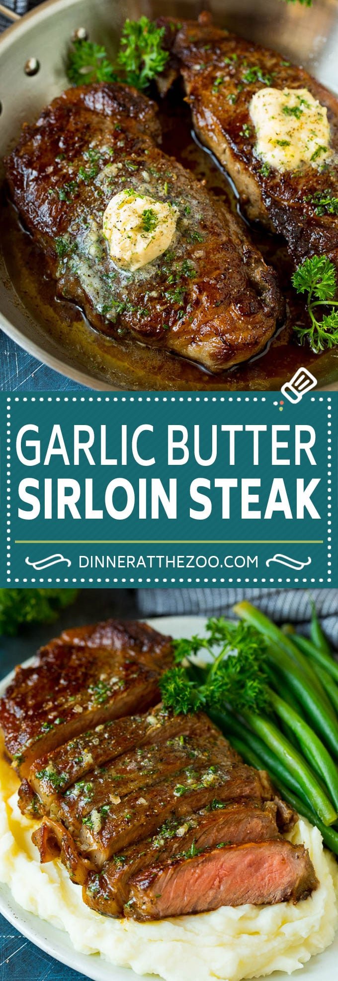 Sirloin Steak with Garlic Butter #steak #beef #dinner #ezlod