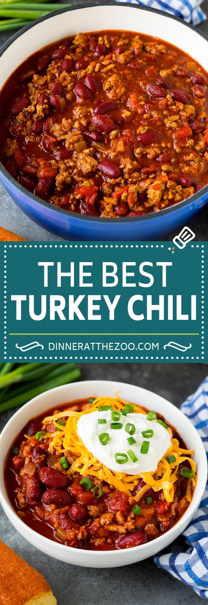 Turkey Chili Recipe #turkey #chili #dinner #ezlod