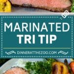 The best tri tip marinade for perfectly tender beef every time! #beef #ezlod
