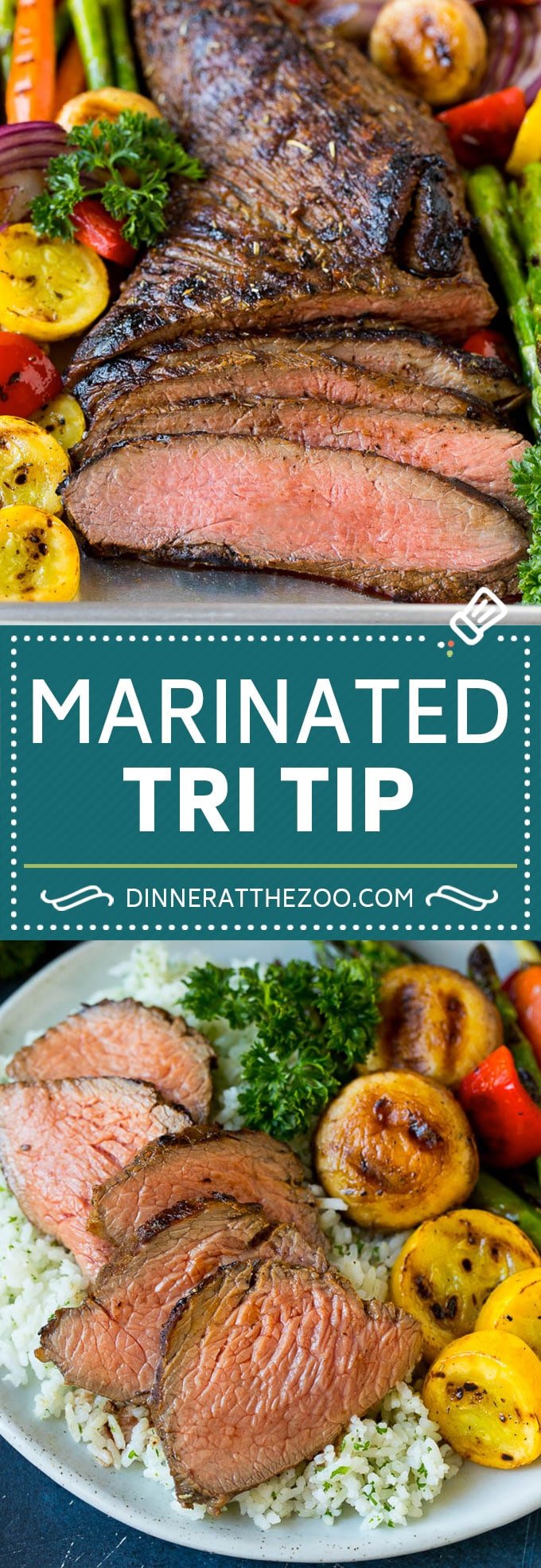 The best tri tip marinade for perfectly tender beef every time! #beef #ezlod