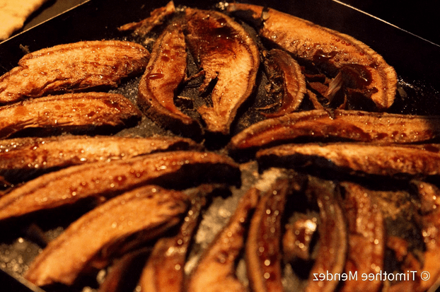 Beefsteak Mushrooms on a Pan
