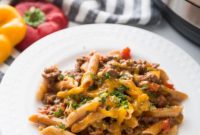 Easy Instant Pot Enchilada Pasta
