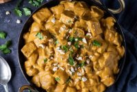Creamy Vegan Mushroom and Tofu Korma