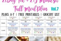 21 Day Fix Meal Plan Volume 7: Full Meal Coverage for All Brackets Plus Free Printables