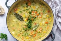 Hearty Vegan Chickpea Vegetable Soup
