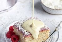 Delicious Vegan Jam and Coconut Sponge