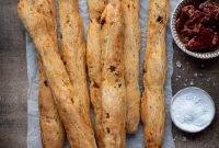 Artisan Sun Dried Tomato Breadsticks