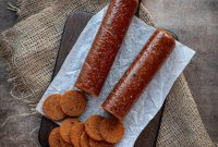 Savory Vegan Seitan Pepperoni