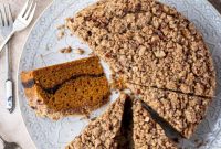 Autumn Vegan Pumpkin Coffee Cake