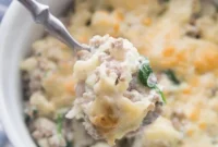 Sausage and Cauliflower Bake